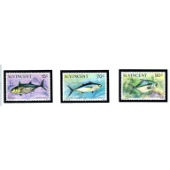 St Vincent 472-74 MNH 1976 Fish (ak3786)