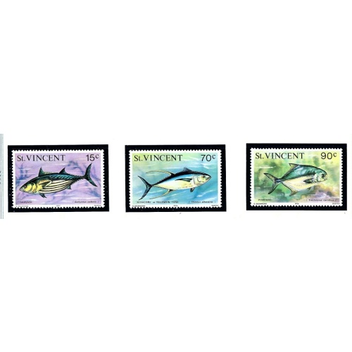 St Vincent 472-74 MNH 1976 Fish (ak3786)