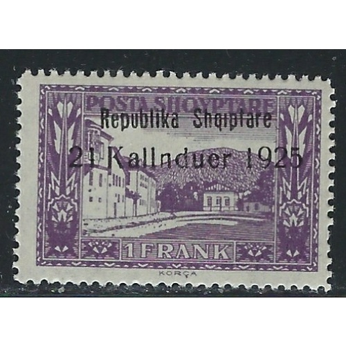 Albania 177 MNH 1925 overprint (fe4990)
