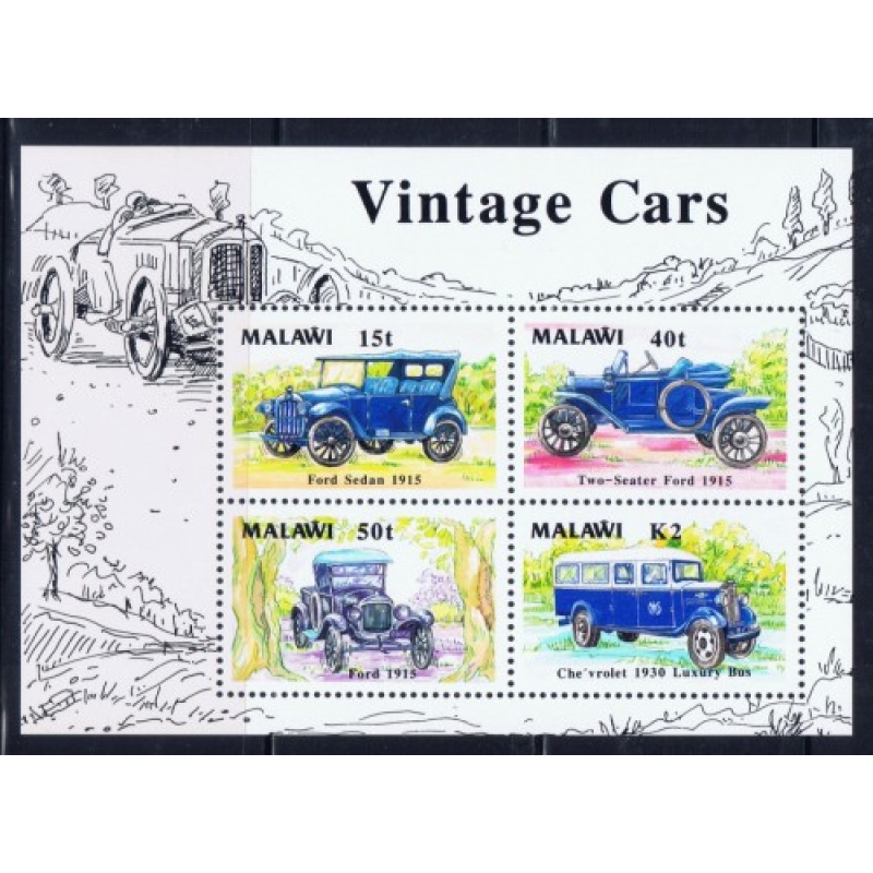 Malawi 565a NH 1990 Vintage Cars S/S