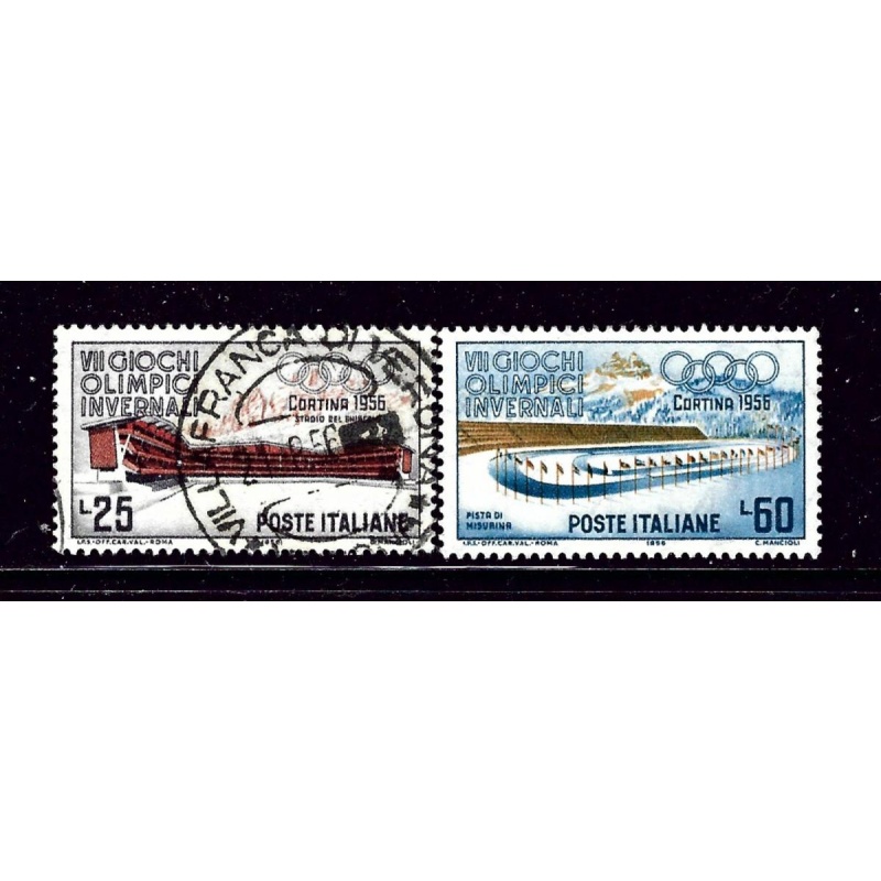 Italy 707-08 Used 1956 Olympic issues