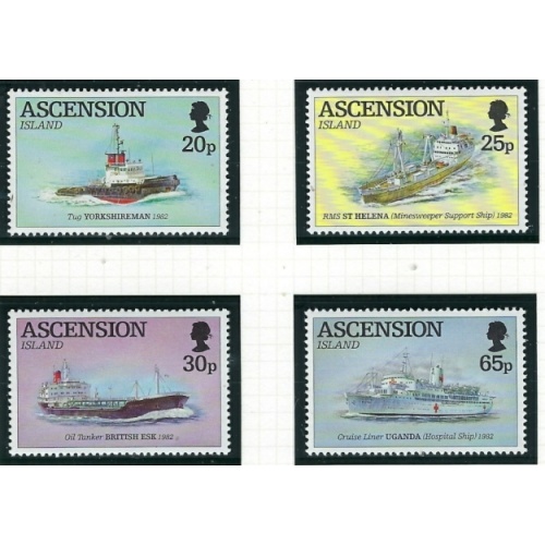 Ascension 590-93 MNH 1994 Ships (ha1408)