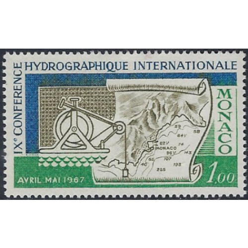 Monaco 672 MH 1967 issue (ak6841)