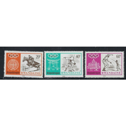 Rwanda 266-68 MNH 1968 issues (an8899)
