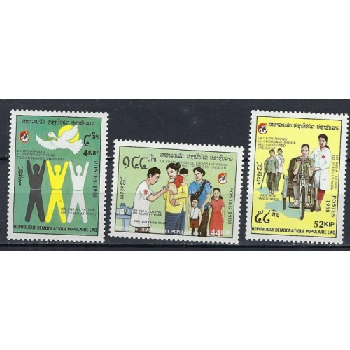Laos 899-901 MNH 1988 set (ak2625)