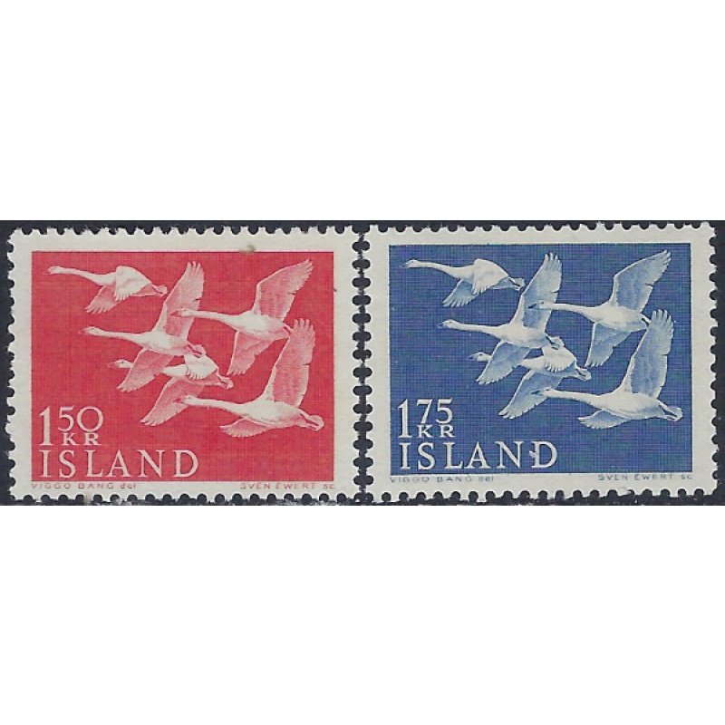 Iceland 298-99 MNH 1956 set (ak6424)