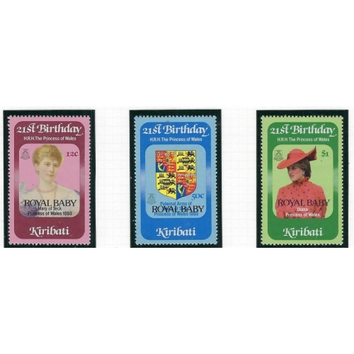 Kiribati 407-09 MNH 1982 Birth of Prince William (ak3853)