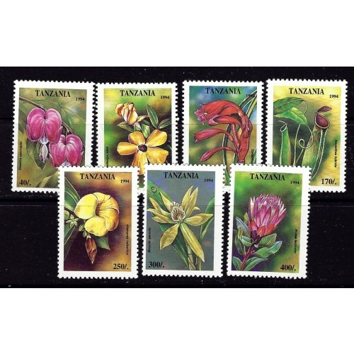 Tanzania 1303-09 NH 1995 Flowers set