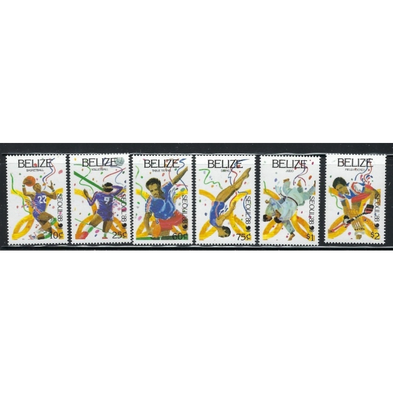 Belize 899-904 MNH 1988 Olympics (fe6453)