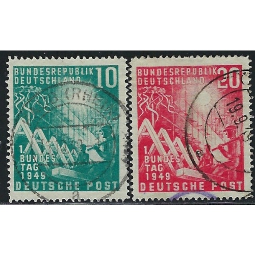 Germany 665-66 Used 1949 set (ha1067)