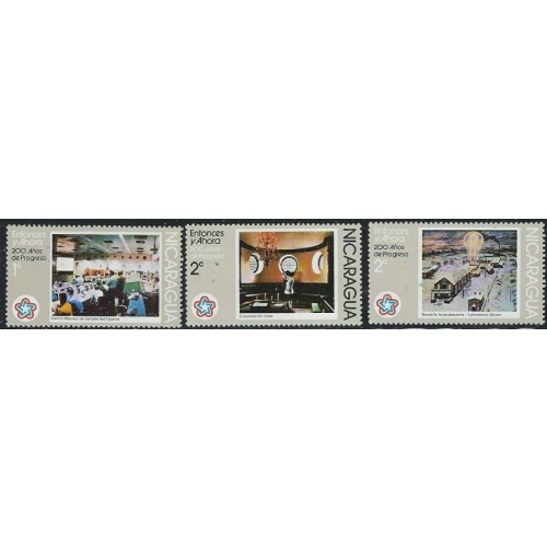 Nicaragua 1029-31 MNH 1976 part set (fe9384)