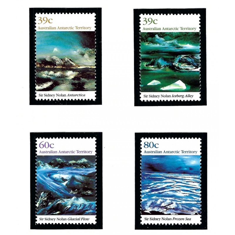 Australia Antarctic Terr L77-80 MNH 1989 Anarctic Scenes