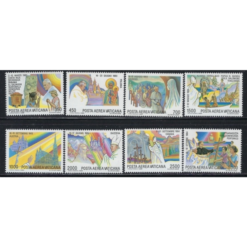 Vatican C75-82 MNH 1986 set (an6577)