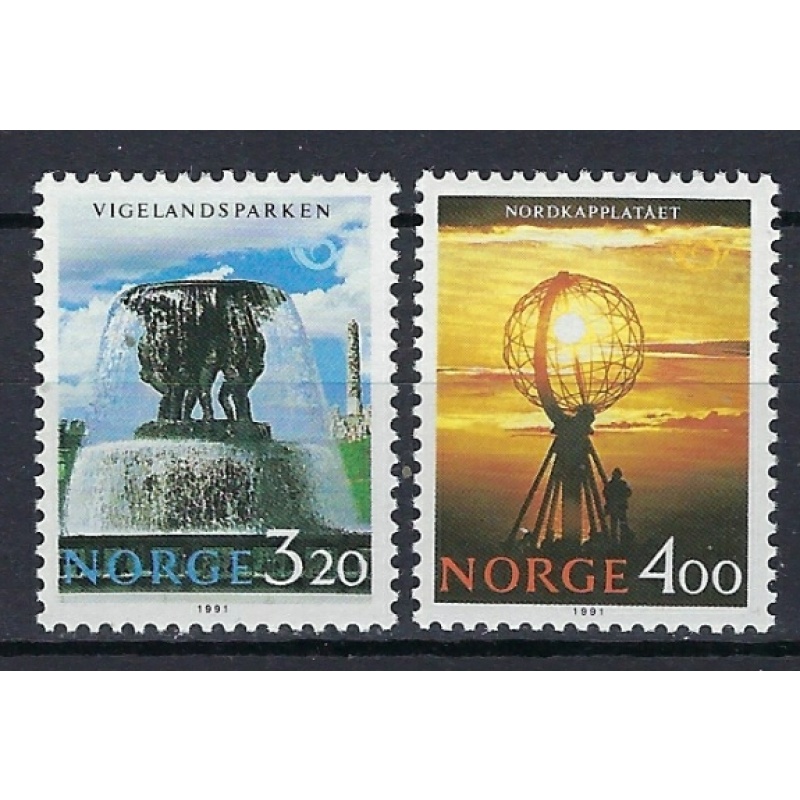 Norway 995-96 MNH 1991 Tourism (an8493)