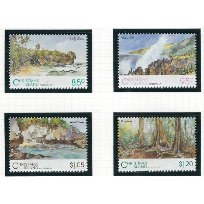 Christmas Is 350-53 MNH 1993 Scenic Views (ak5019)