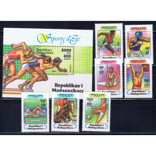 Malagasy 1264-71 MNH 1993 Sports (an5049)
