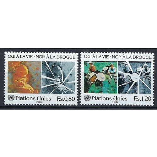 United Nations Geneva 156-57 MNH 1987 set (an7692)