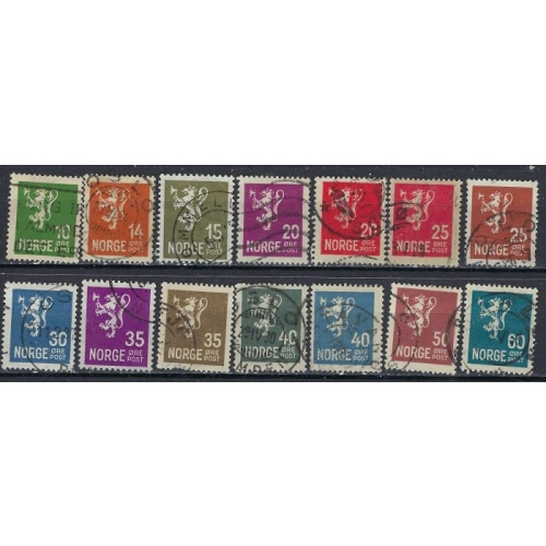 Norway 115-28 Used 1923-24 Used set (ak2585)