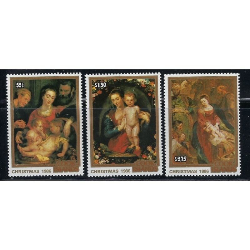 Cook Is 919-21 MNH 1986 Christmas (fe5526)