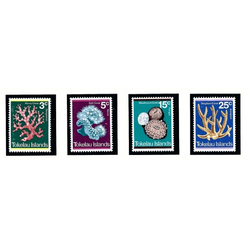 Tokelau Is 37-40 MNH 1973 Corals