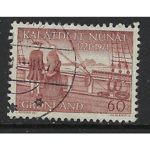 Greenland 77 Used 1971 issue (fe3154)
