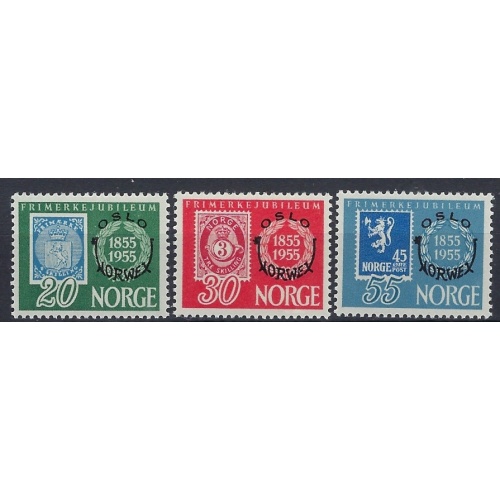 Norway 340-42 MNH 1955 Overprints (an7646)