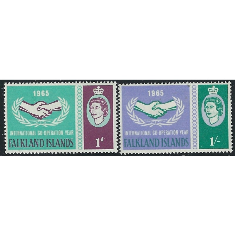 Falkland Is 156-57 MH 1965 set (an1037)
