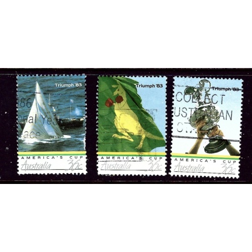 Australia 1001-03 Used 1986 set    (ap3305)
