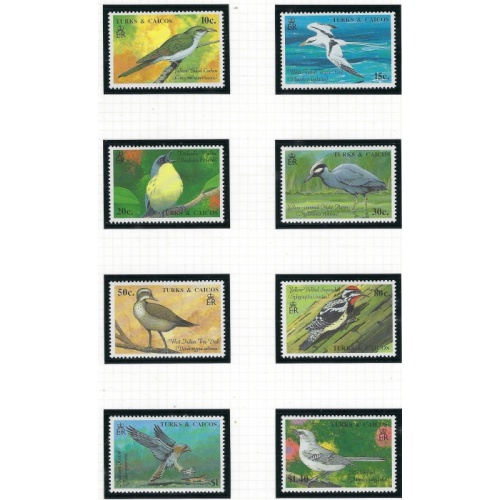 Turks and Caicos 806-13 MNH 1990 Birds (ak5402)