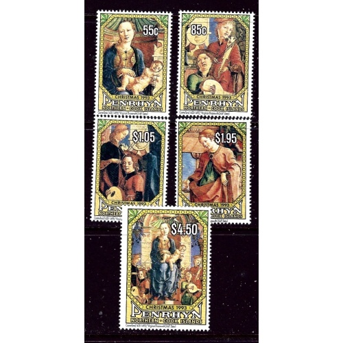 Penrhyn Is 436-40 MNH 1993 Christmas    (ap5823)