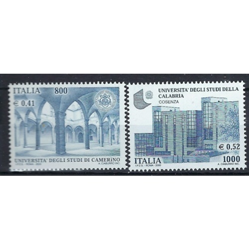 Italy 2380-81 MNH 2000 Schools (an9581)