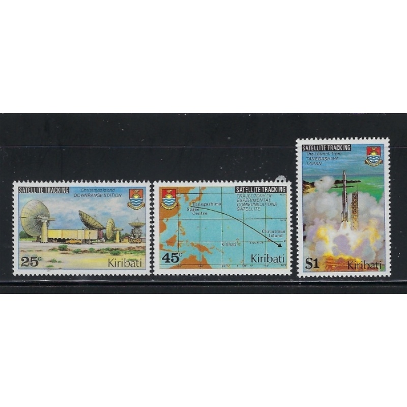 Kiribati 349-51 MNH 1980 Satellite Tracking (fe1185)