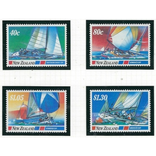 New Zealand 867-70 MNH 1987 Sail Boats (an2144)