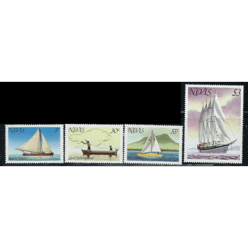Nevis 114-17 MNH 1980 Boats (fe9809)