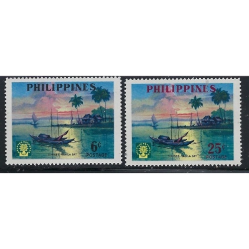 Philippines 817-18 MNH 1960 World Refugee Year (an1128)