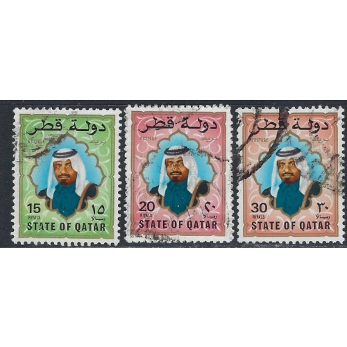 Qatar 690-92 Used 1987 set (ak5683)