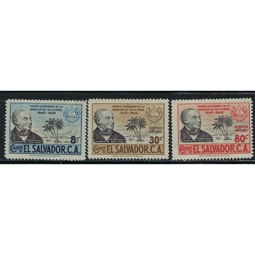 Salvador 586; C69-70 MH 1940 set (an4439)