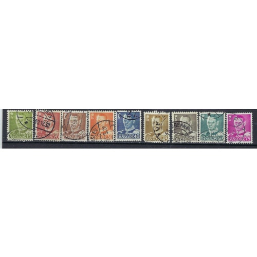 Denmark 306-14 Used 1948-50 set (ak1768)