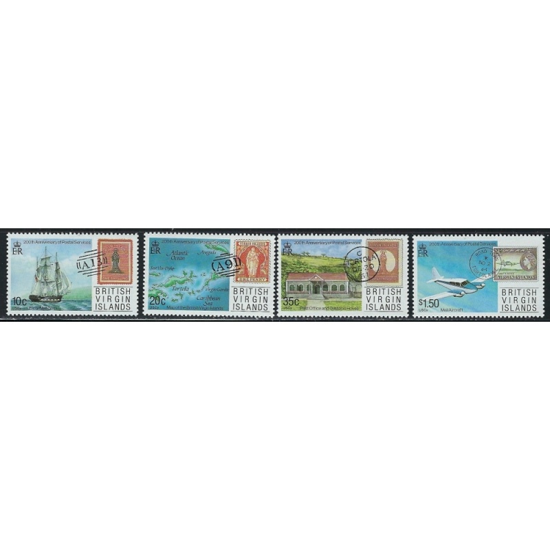 British Virgin Is 590-93 MNH 1987 Postal Service (an5032)
