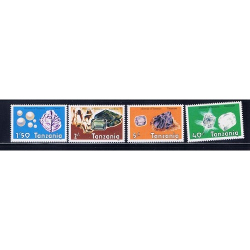 Tanzania 310-13 NH 1986 Gemstones