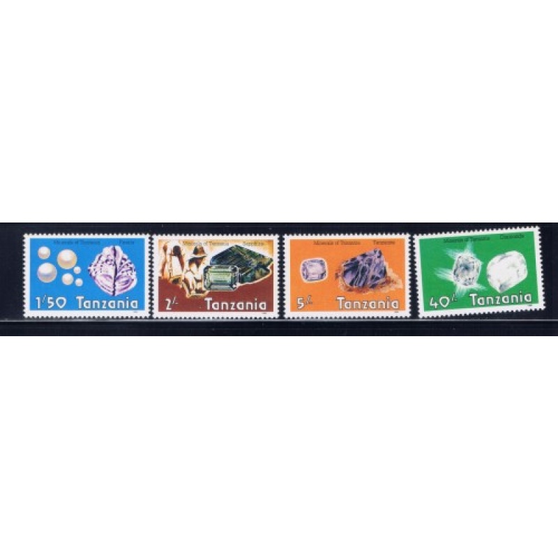 Tanzania 310-13 NH 1986 Gemstones
