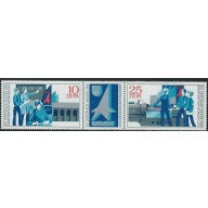 Germany 1410a MNH 1972 Strip; been folded (fe9574)