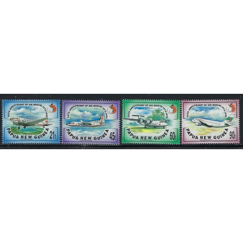 Papua New Guinea 814-17 MNH 1993 Airplanes (ap9188)