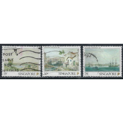 Singapore 559-61 Used 1990 Part Set (ak5084)