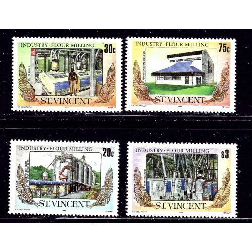 St Vincent 882-85 MNH 1985 Flour Milling (ap1533)