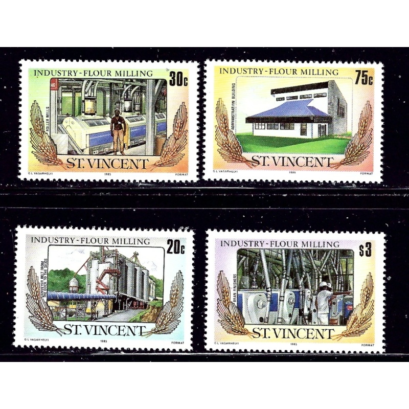 St Vincent 882-85 MNH 1985 Flour Milling (ap1533)