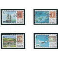 British Virgin Is 590-93 MNH 1987 Postal Service Bicentennial (fe3805)