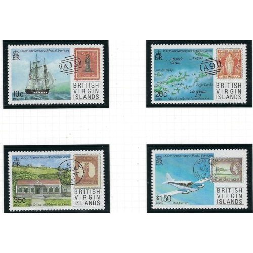 British Virgin Is 590-93 MNH 1987 Postal Service Bicentennial (fe3805)