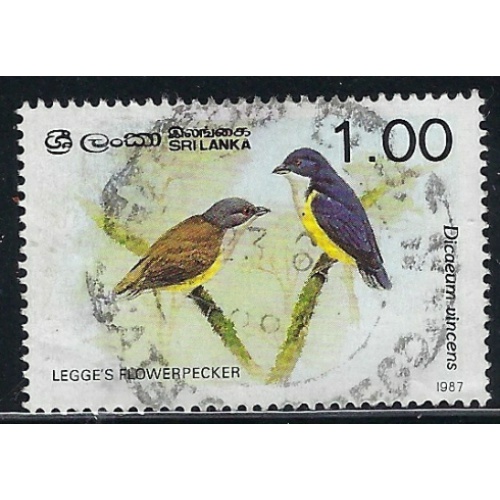 Sri Lanka 837 Used 1987 Birds (fe9392)