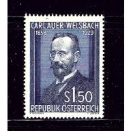Austria 595 MLH 1954 Carl Auer-Welsbach